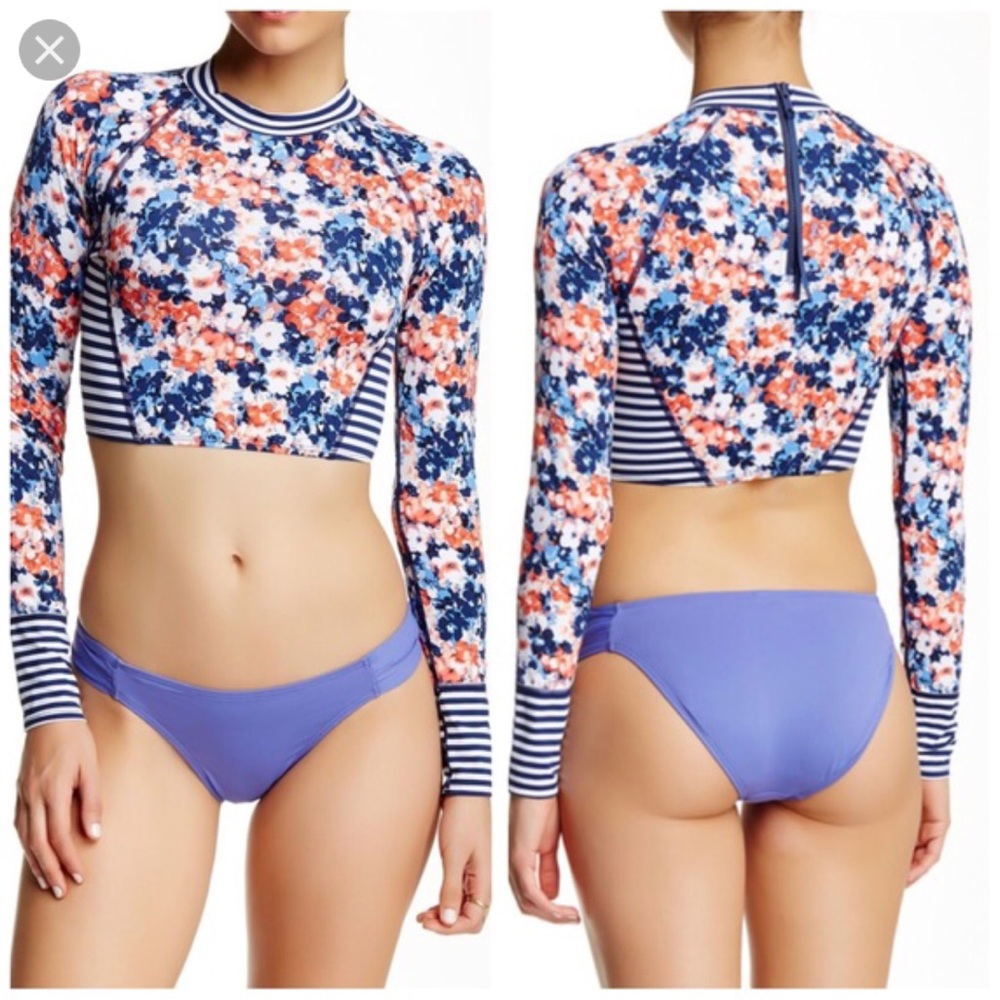 [Tart Swim] Leighann Floral Rash Guard
